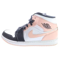 NIKE (ナイキ) AIR JORDAN 1 MID 554724-133 エアジョーダン1 ミッドカットスニーカー ホワイト/ピンク US10.5/28.5cm