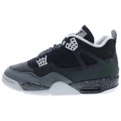 NIKE (ナイキ) AIR JORDAN 4 RETRO FEAR エアジョーダン ローカットスニーカー ブラック US9.5/27.5cm FQ8138-002