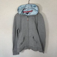 TOMMY HILFIGER グレー　フード付きパーカー