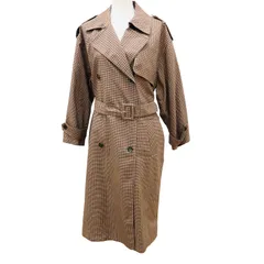 Mila Owen ミラオーウェン チェック柄トレンチ風コート サイズ0 多色チェック ウエストベルト付【ZK72】