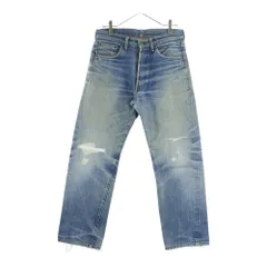 Levi's (リーバイス) 60S VINTAGE 501 BIG-E ビッグE前期 Vステッチ 足長R 両面タブ デニムパンツ インディゴ