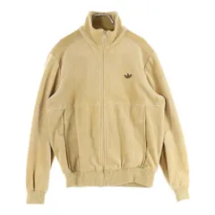 adidas (アディダス) 60-70S VINTAGE ヴィンテージ トレフォイルロゴ刺繍 コーデュロイ トラックジャケット ベージュ