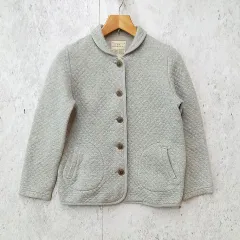 studio CLIP スタディオクリップ キルティング ジャケット カーディガン 襟付き ナチュラル コート グレー ◎、◇〇