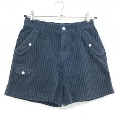 ロサーセン コーデュロイショートパンツ ネイビー 凸凹生地 ストレッチ レディース S ゴルフウェア Rosasen