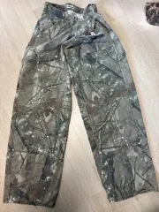 ヴィンテージ ツリー カモ ワイドフィット カーペンター カーゴ パンツ XL