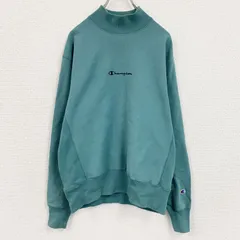 古着 used　Champion　チャンピオン　リバースウィーブ　ハイネックスウェット/トレーナー　エメラルドグリーン　Mサイズ