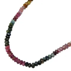 デザイン マルチカラーストーン ネックレス K18YG 750 イエローゴールド 色石 42.5cm 首飾り アクセサリー レディース 送料無料 241001029897 ★