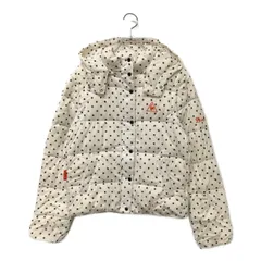 中古 レディース ルコックスポルティフ le coq sportif ダウンジャケット L ホワイト 3WAY ドット総柄 フルジップ