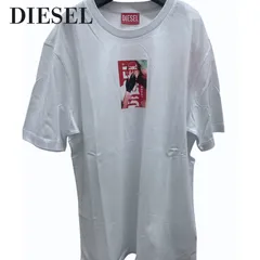 【セール / 人気】新品・未使用 DIESEL ディーゼル メンズ トップス Tシャツ 半袖 ロゴプリント コットン カジュアル A12458 0BEAF 100