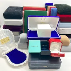 【ジュエリーボックス大量まとめ】　指輪　リング　ネックレス　時計　真珠　空箱　桐箱　ケース　箱のみ　セット　ギフト　プレゼント　ティファニー 　タサキ　カルティエ　ブランド　#100