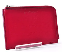 未使用 J&M DAVIDSON ジェイアンドエムデヴィッドソン L字ファスナー Wallet 財布 Coin Case コインケース Pink ピンク Red レッド Leather レザー 本革のサムネイル