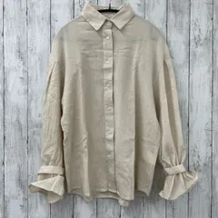 【 classicalelf 】抑揚ボリュームシャツ ベージュ Lサイズ