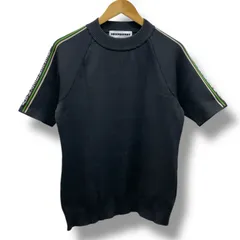 DECEMBERMAY ディセンバーメイ モックネックシャツ ゴルフウェア ニット 半袖 トップス スポーツ 1-105-1013 黒 ブラック XLサイズ メンズ 通年 ゴーゴー古着マルイファミリー溝口店 62 No.461