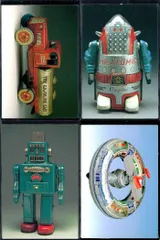 ux367 TIN TOYS 1996 ロボット 希少 ブリキ トレカ 4枚まとめ セット まとめ カード
