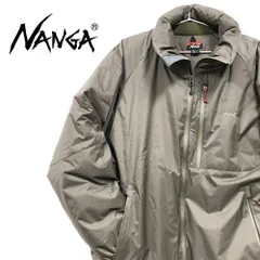 【ほぼ未使用!!】 Nanga ナンガ オーロラテックス スタンドカラー ナイロンジャケット カーキ メンズ Lサイズ アウター ナイロン100% ダウンフェザー アパレル