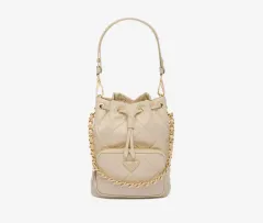 プラダ リーエディション 1995 キルティング リナイロン バケットバッグ ショルダーバッグ ベージュ