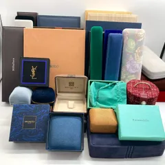 【ジュエリーボックス大量まとめ】　指輪　リング　ネックレス　時計　真珠　空箱　桐箱　ケース　箱のみ　セット　ギフト　プレゼント　ティファニー 　ミキモト　イヴ・サンローラン　ジバンシイ　ブランド　#200