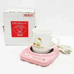 希少 レア 当時物 未使用品 保管品 通電確認済み Hello Kitty ハローキティ マグカップ ＆ ウォーマー 2004年製 569721 Z001-08-0129①
