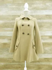 BURBERRY BLUELABEL(バーバリーブルーレーベル) レディース Pコート ベージュ 36 ショート丈