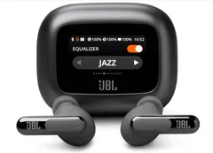 JBL LIVE BEAM 3 ワイヤレスイヤホン スマート充電ケース/LDAC対応ハイレゾ/マルチポイント/ハイブリッド ノイズキャンセリング/IP55防水/ワイヤレス充電対応/ブラック/JBLLIVEBEAM3BLK