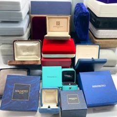 【ジュエリーボックス大量まとめ】　指輪　リング　ネックレス　時計　真珠　空箱　桐箱　ケース　箱のみ　セット　ギフト　プレゼント　ティファニー 　ミキモト　ジバンシイ　ブランド　#400