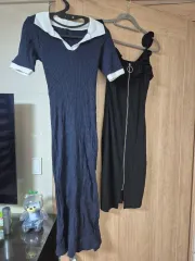 ノースリーブジッパーワンピース ノースリーブワンピース 中古