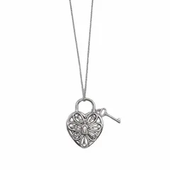 Tiffany&Co. ティファニー フィリグリーハート ロック キー ネックレス ペンダント SV925 新品仕上済