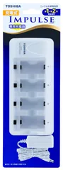 TOSHIBA 東芝 充電式IMPULSE 充電器 単1形・単2形兼用 1~4本充電モデル TNHC-12SC(N) TNHC-12SC-N ホワイト [充電器(単1・2形兼用)]