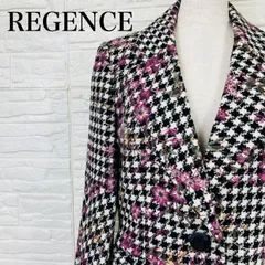 REGENCE レジァンス ツイードジャケット 千鳥柄 花柄 華やか 0171K