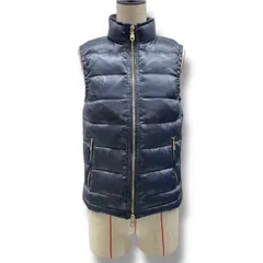 MARK&LONA マークアンドロナ ダウンベスト ゴルフウェア アウター 迷彩柄 カモフラ フェザー MLW-15W-D20 紺色 ネイビー Sサイズ レディース 春 秋 冬 ゴーゴー古着マルイファミリー溝口店 62 No.462