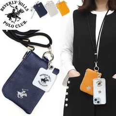 ビバリーヒルズポロクラブ スマホショルダー BHC007 携帯ストラップ ポーチ BEVERLY HILLS POLO CLUB 斜め掛け メンズ レディース ショルダー 肩掛け紐 プレゼント 送料無料 BHPC ポロ ギフト