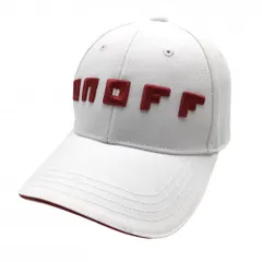 【未使用品】オノフ キャップ 白×レッド 立体ロゴ刺しゅう    ゴルフウェア ONOFF