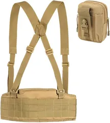 CIWS タクティカル ベルト サスペンダー モール システム ポーチ ファーストライン ミリタリー 装備 ガン 腰 tactical belt (ブラウン)