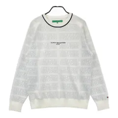 サイズ：L TOMMY HILFIGER GOLF トミー ヒルフィガーゴルフ  長袖 ニットセーター  ホワイト系 [240101611558] ゴルフウェア メンズ ストスト