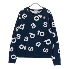 サイズ：LL AND PER SE アンパスィ  ニットセーター 総柄 ネイビー系 [240101613400] ゴルフウェア レディース ストスト