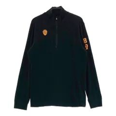 サイズ：1 PEARLY GATES パーリーゲイツ  起毛 ハーフジップ 長袖Tシャツ  ブラック系 [240101614146] ゴルフウェア レディース ストスト