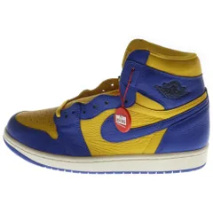 NIKE (ナイキ) Womens Air Jordan 1 High OG Game Royal and Varsity Maize ナイキ ウィメンズ エアジョーダン1 ハイ OG  ハイカットスニーカー FD2596-700 US11.5/28.5cm