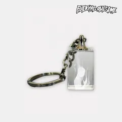 【新品】FUCKING AWESOME Vape Bath Etched Keychain CLEAR WHITE