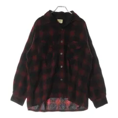 VINTAGE (ヴィンテージ) 60s TOWNCRAFT PENNEY タウンクラフト オンブレ チェック 長袖 シャツ レッド
