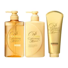 TSUBAKI(ツバキ) プレミアムリペア 艶髪体感セット (シャンプー490mL、コンディショナー490mL、トリートメント180g) 