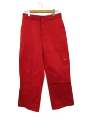 ディッキーズ Dickies パンツ ダブルニー 赤 レッド W33 L30 ボトムス
