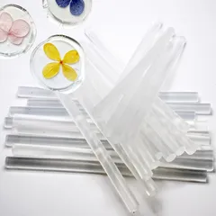 シーリングワックス 高温グルーガン用クリアスティック 太さ11mm 20cm 10本セット