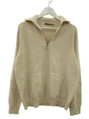 セオリー Theory ハーフジップアップセーター ニット 長袖 ベージュ 38 セーター トップス