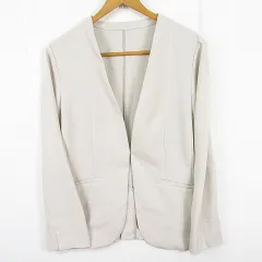 エニィスィス エニシス anySiS ノーカラー ジャケット ストレッチ 3 ベージュ kz13986