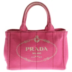 PRADA (プラダ) カナパ 2WAYショルダーバッグ ハンドバッグ ゴールド金具 ピンク キャンバス 1BG439