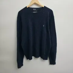 XL ポロラルフローレン ラムウール ネイビー ニット