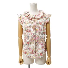 ■美品■Paul Smith ポール・スミス ブラウス サイズ42 花柄 フリル ノースリーブ ブランド古着【中古】20260129/RA7374