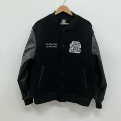 【イオン広店】 中古 BlackEyePatch | ブラックアイパッチ スタジャン LABEL PACK PATCHED STADIUM JACKET ブラック サイズ：L 【95】