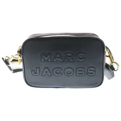 MARC JACOBS (マークジェイコブス) ロゴ レザーカメラバッグ ショルダーバッグ ブラック