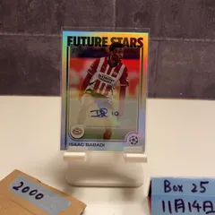 2024-25 Topps UEFA Champions League Isaac Babadi 直筆サインカード PSV Eindhoven Future Stars カード